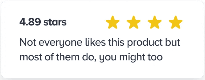 Social Proof User Numbers Example