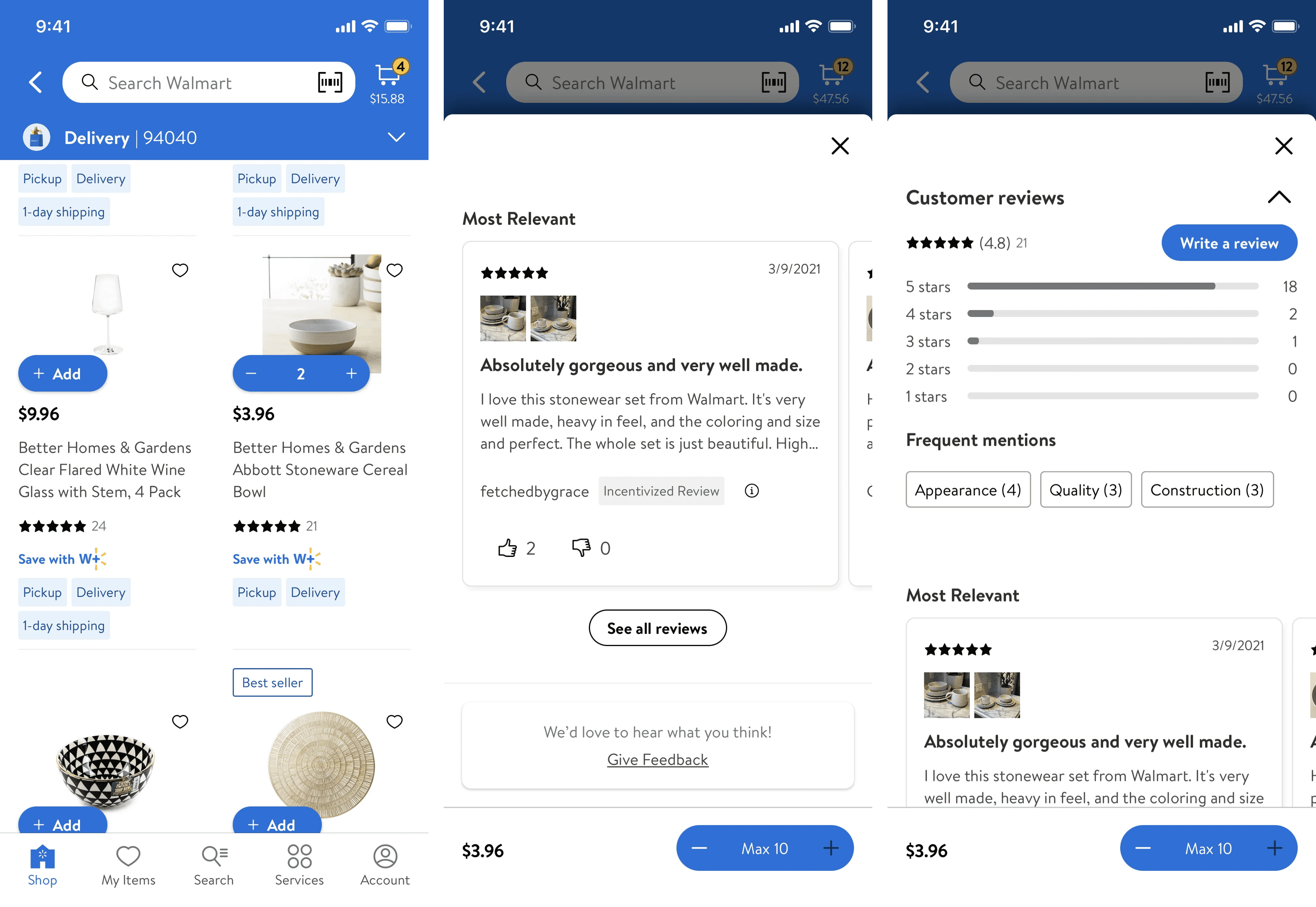 Walmart - Customer reviews