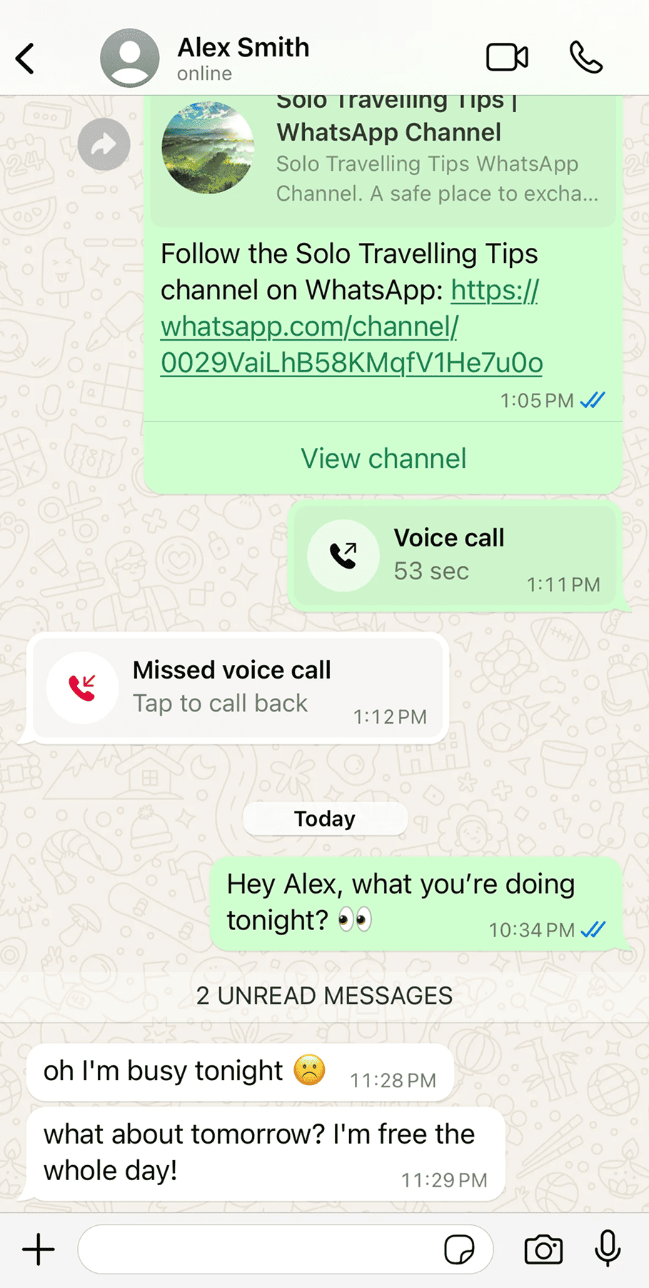 WhatsApp case study showing concept