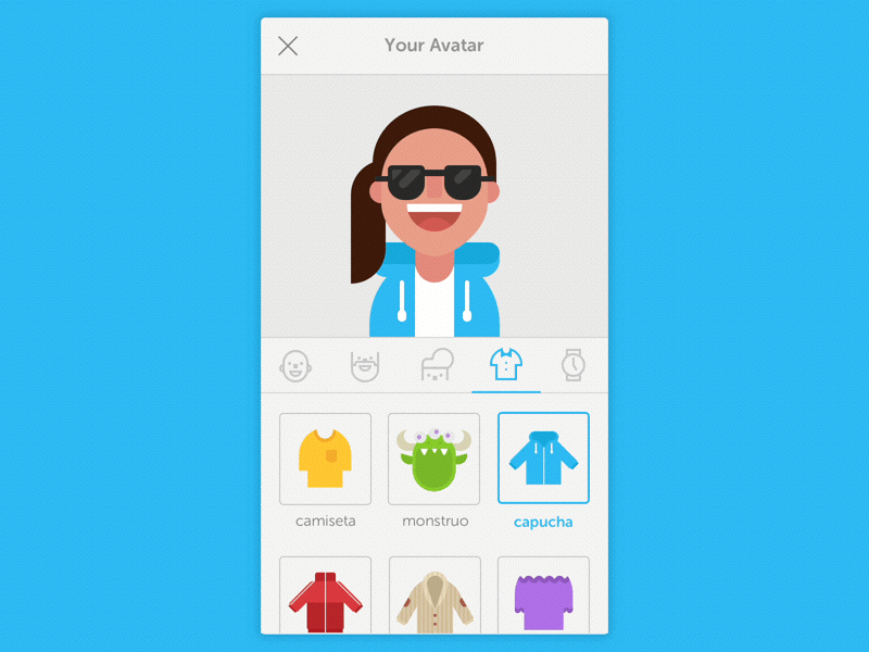 Avatars representing users and brands