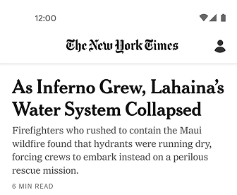 The New York Times - case study showing concept