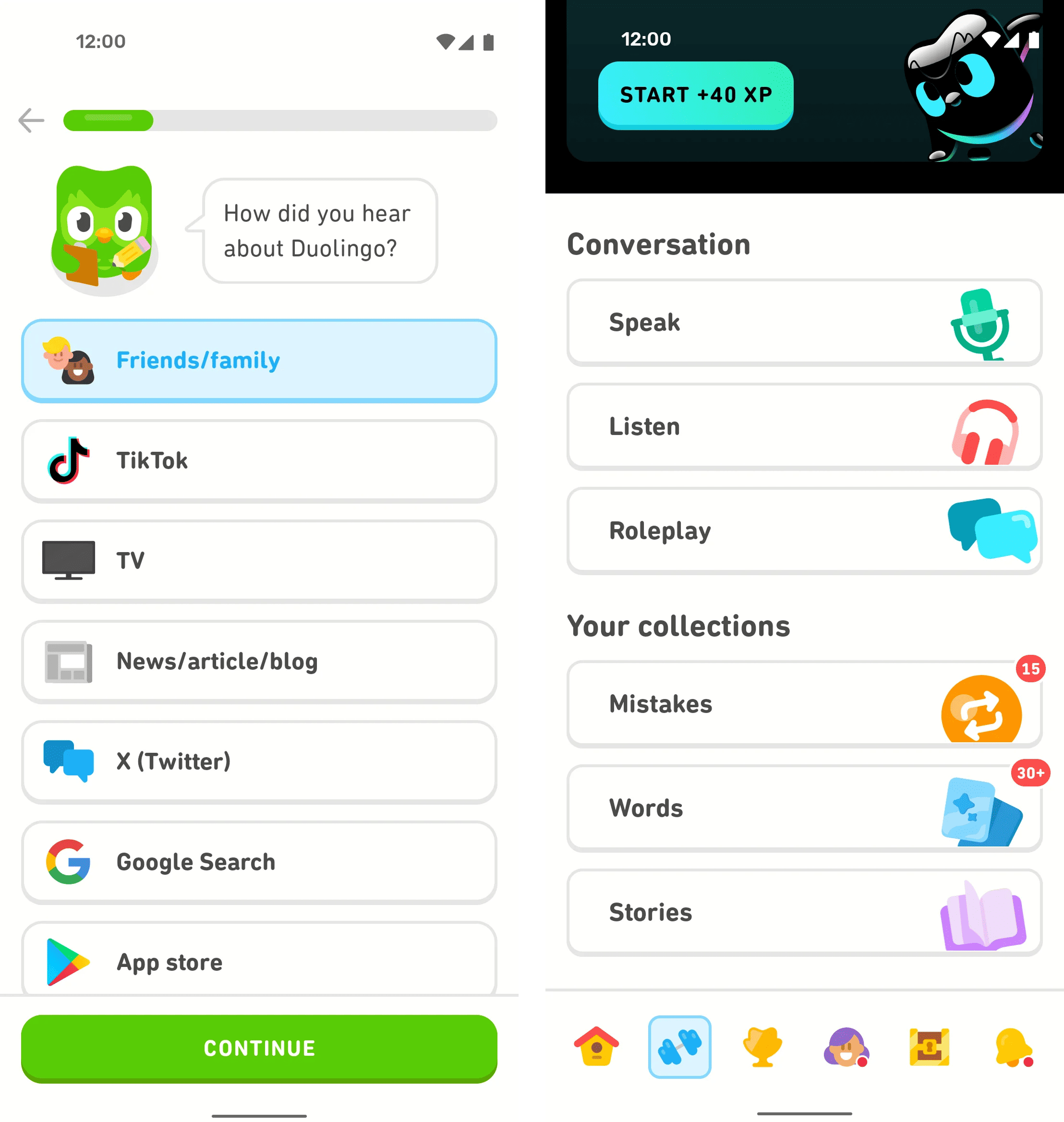 Duolingo case study showing concept