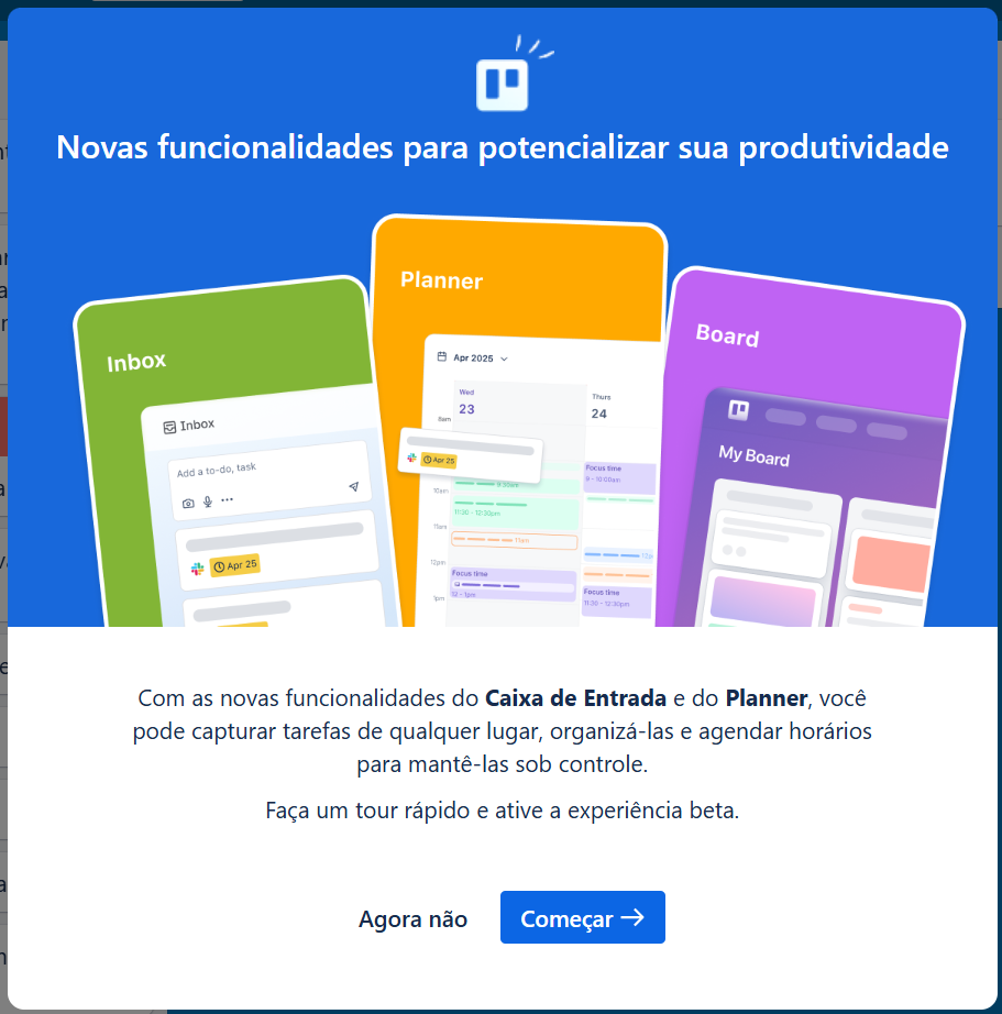 Trello - Feature Announcement Modal